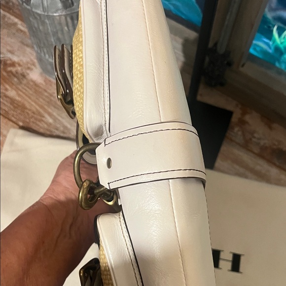 Coach Legacy Raffia Satchel - Picture 7 of 10